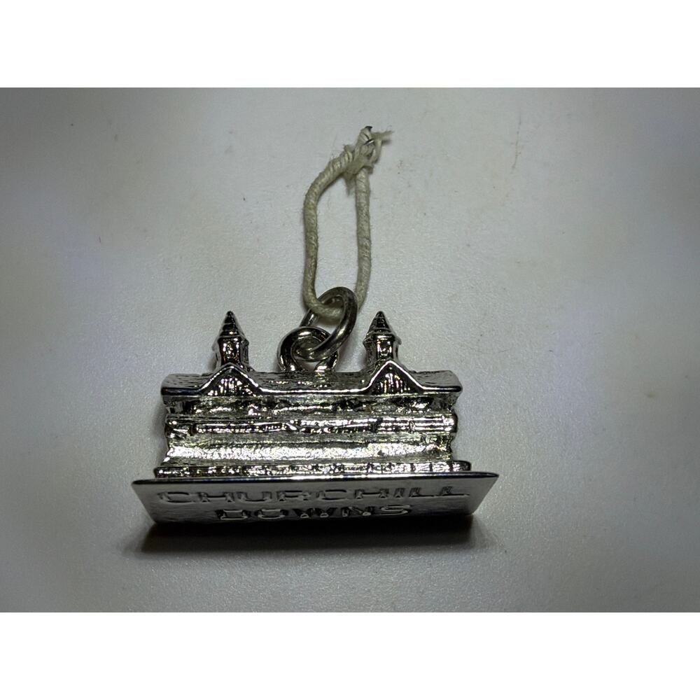 Churchill Downs Brandenburg Gate Berlin Germany Silver Tone Souvenir Charm Vtg